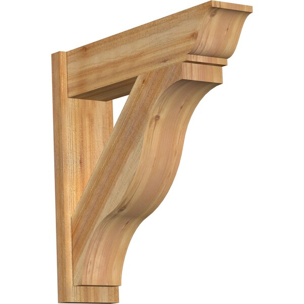 Ekena Millwork Funston Rough Sawn Traditional Outlooker, Western Red Cedar, 8"W x 32"D x 32"H OUT08X32X32FST01RWR - main